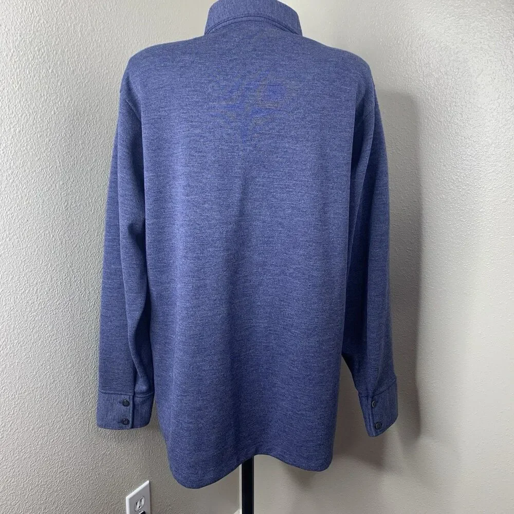 Vtg Levi’s Panatela Sportswear Dark Blue Button L/S Men’s Sz L Rockabilly Disco?